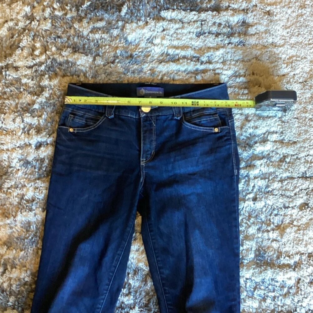 DEMOCRACY Jeans Ab Solution Dark Wash Blue Stretch Skinny Ankle Women's 6 - Picture 4 of 7